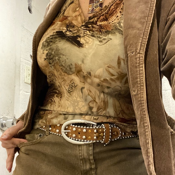 Brown Toned Multi patterned Top - Picture 2 of 3